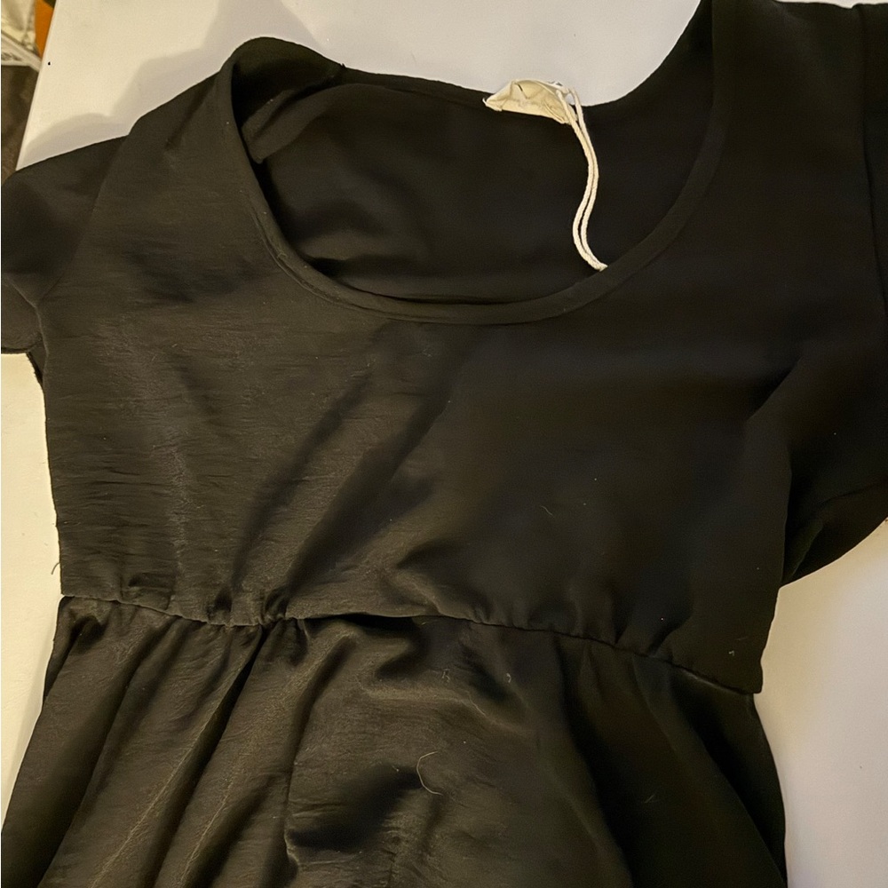 See You Monday Elegant Black Kids Dress